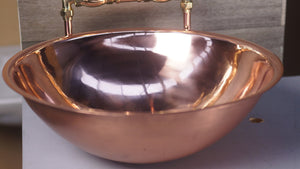 Alpha Copper Basin - indoor and outdoor use