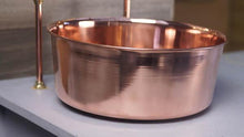 Load image into Gallery viewer, Alpha Copper Basin - indoor and outdoor use