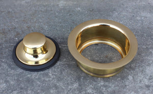 Brass Sink Plug - 3.5 Inch Waste
