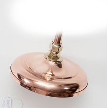 Load image into Gallery viewer, Copper Rainmaker Shower Rose with bent pipe